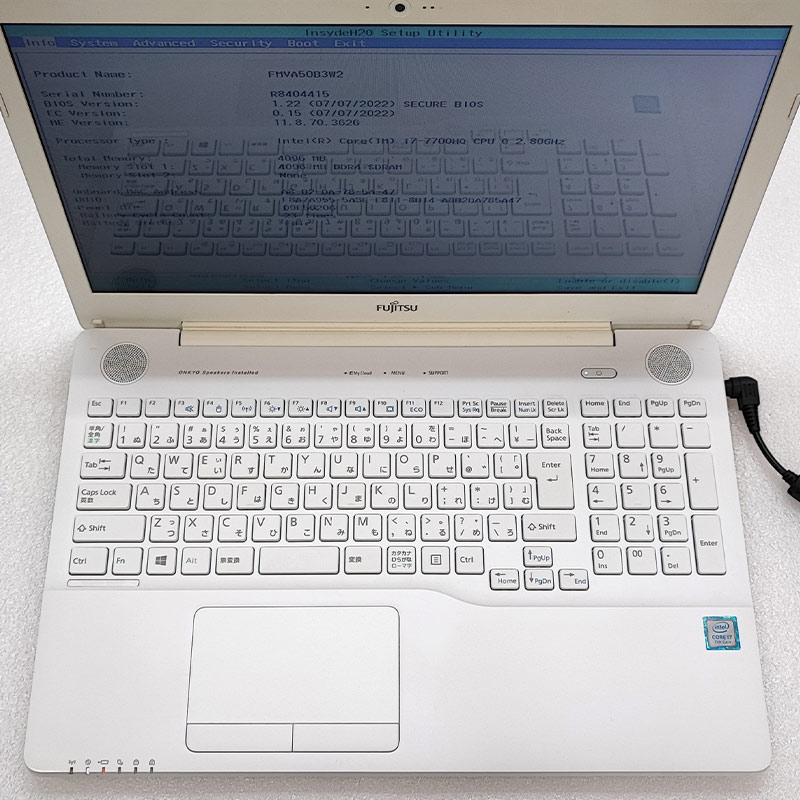 LaVie ジャンク品 富士通 LIFEBOOK AH50/B3 FMVA50B3W2 ジャンク