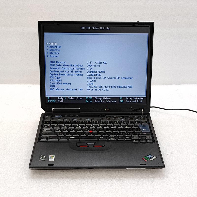 ジャンク品 IBM ThinkPad R40e ジャンクPC ジャンクパソコン 保証無し OS無し ACアダプタ付き｜gtech