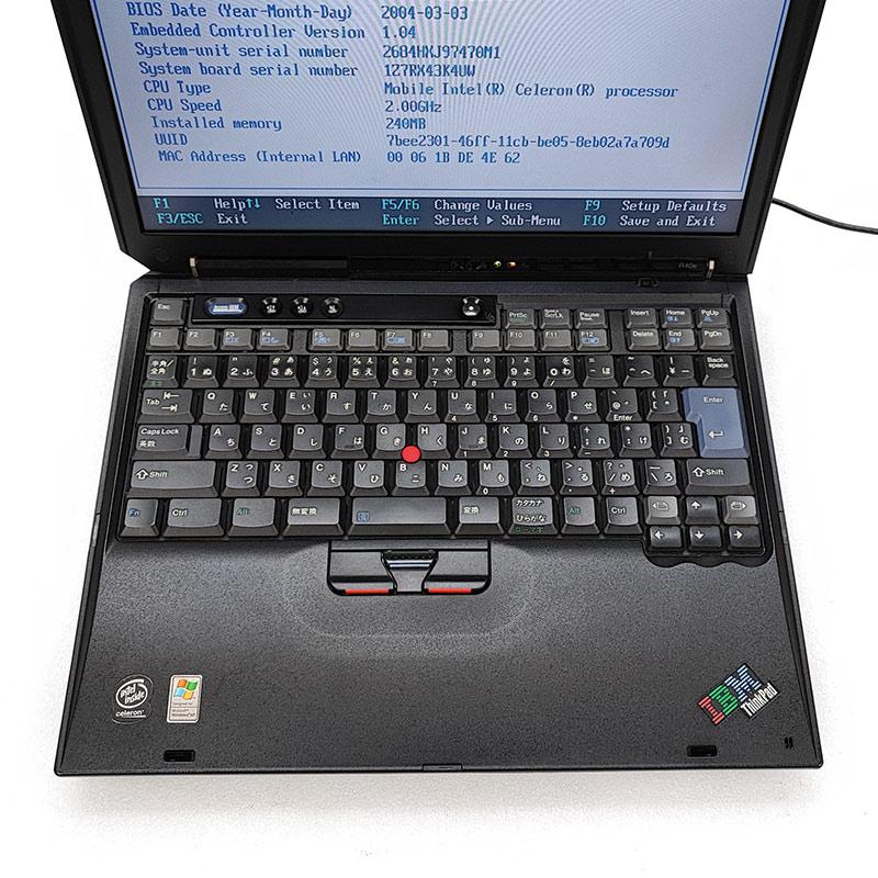 ジャンク品 IBM ThinkPad R40e ジャンクPC ジャンクパソコン 保証無し OS無し ACアダプタ付き｜gtech｜03