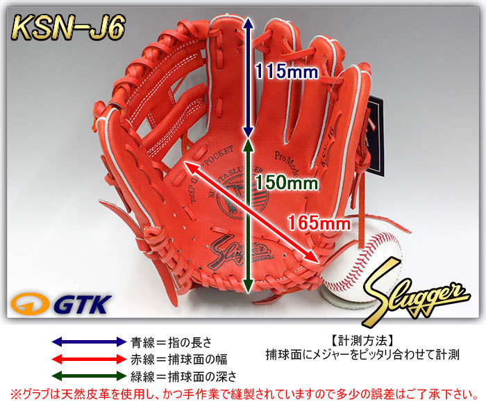 送料無料 久保田スラッガー少年野球 軟式グローブ KSN-J6 Fオレンジ M1