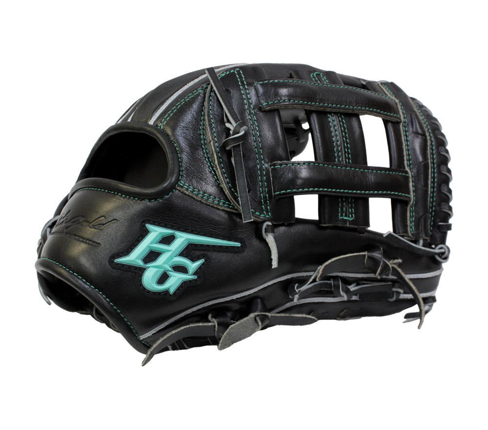 己極 ハイゴールド 軟式グローブ OKG-8109 SRブラック 外野手用 サイズ