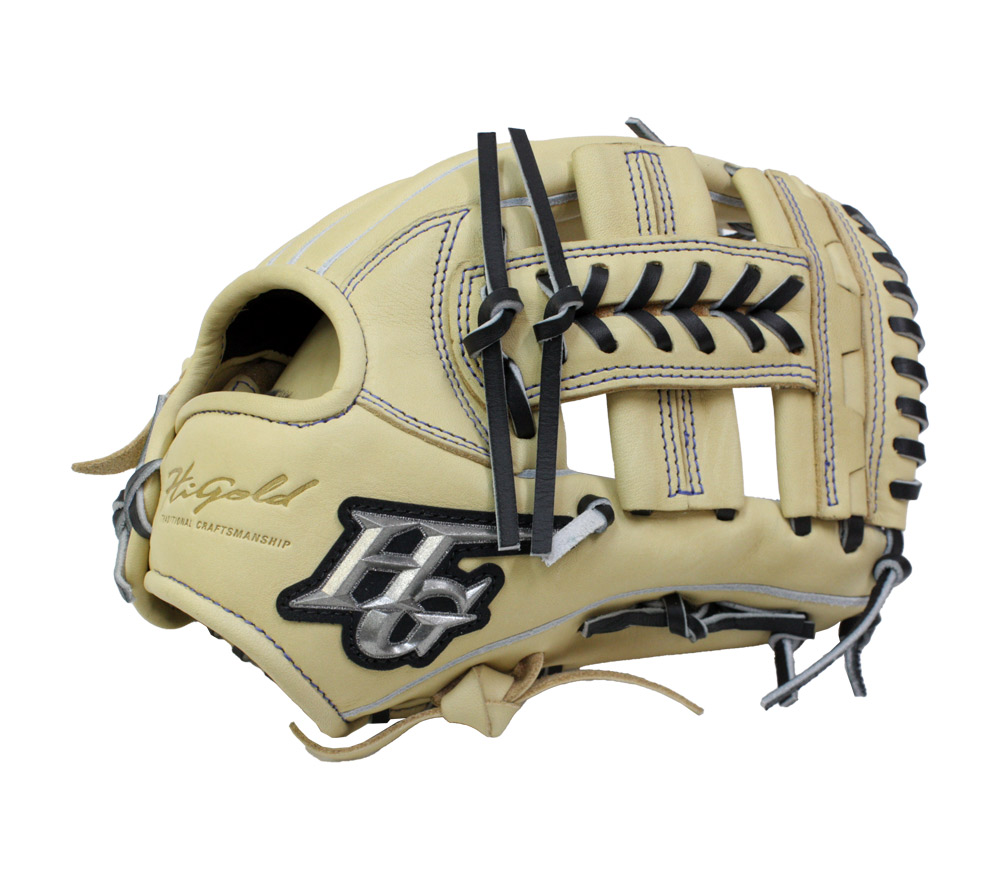 ハイゴールド　軟式グローブ ネイビー/ベージュ R】 ハイゴールド 硬式グローブ 内野手用 野球 真極 軟式グローブ