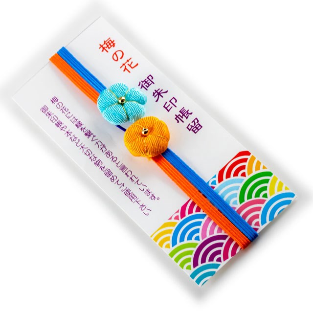 御朱印帳バンド【ちりめん】梅の花