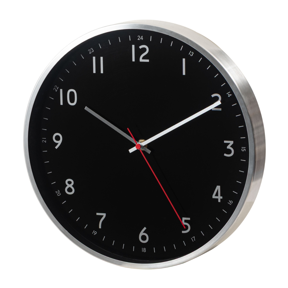 壁掛け時計 ウォールクロック アルミタイプ アメリカンテイスト ミッド