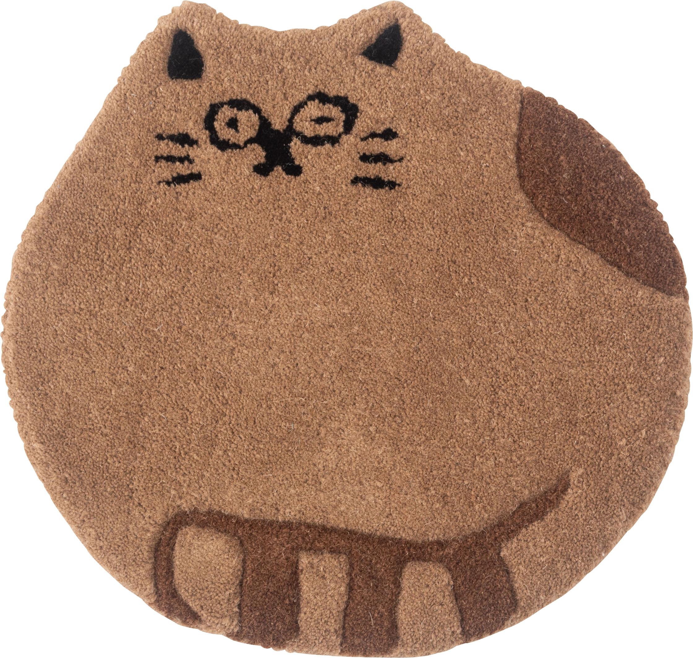 アニマルシートクッション 動物デザイン （ねこ・ふくろう・ひつじ・くま） ウール コットン チェア ベンチ 椅子 イス キャラクター かわいい おしゃれ |  | 01