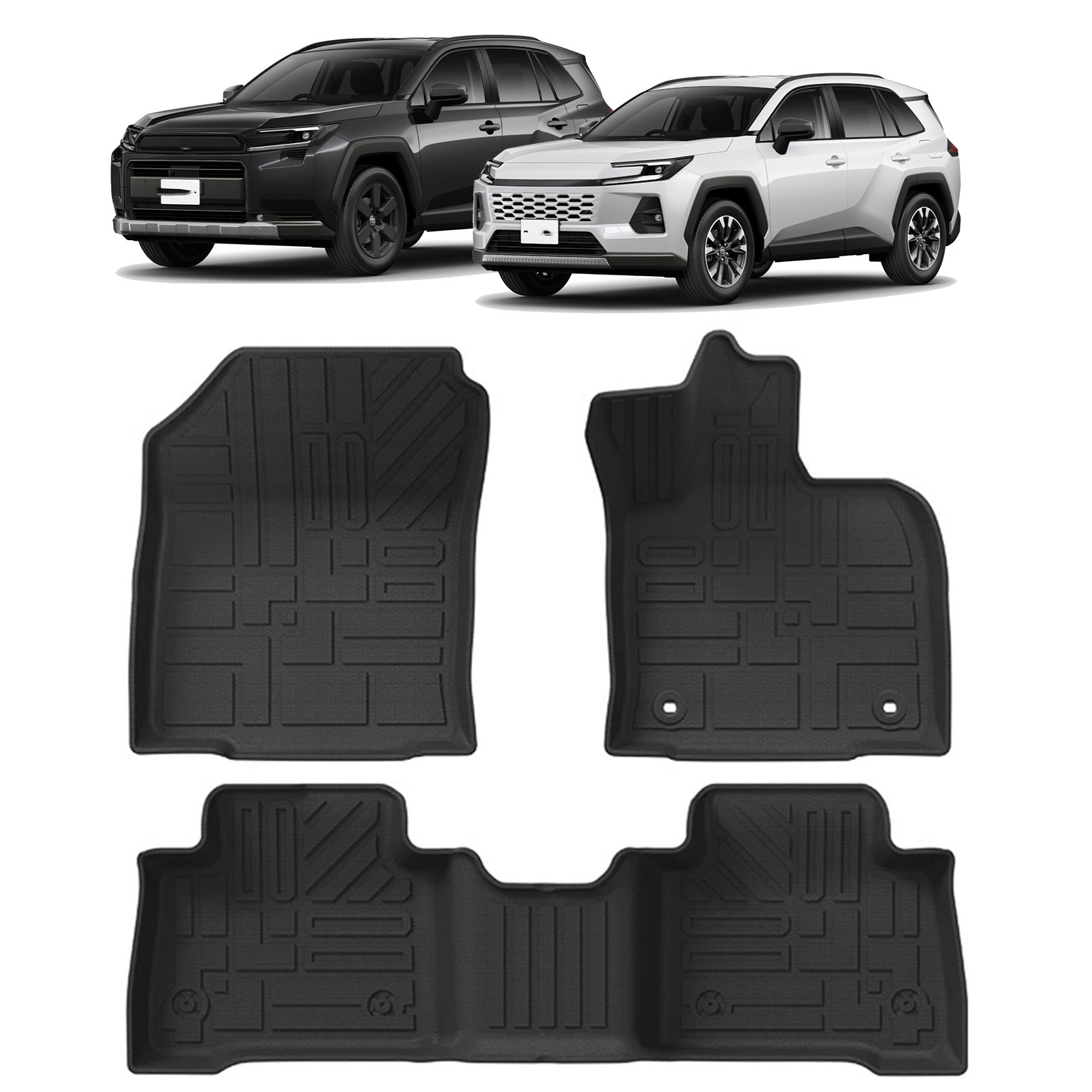 新型RAV4 60系 パーツ フロアマット ラバータイプ イプ ラブフォー