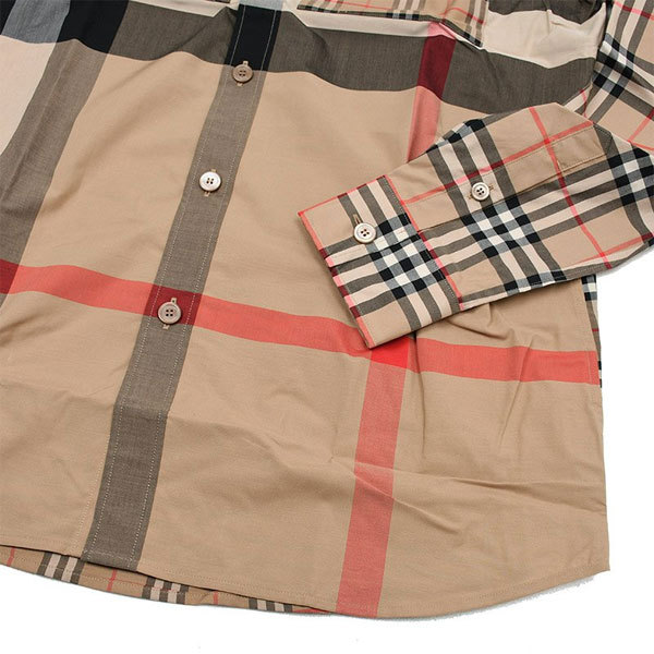 世界的に有名な バーバリー BURBERRY メンズ 入園 Sサイズ ストレッチ長袖シャツ トップス