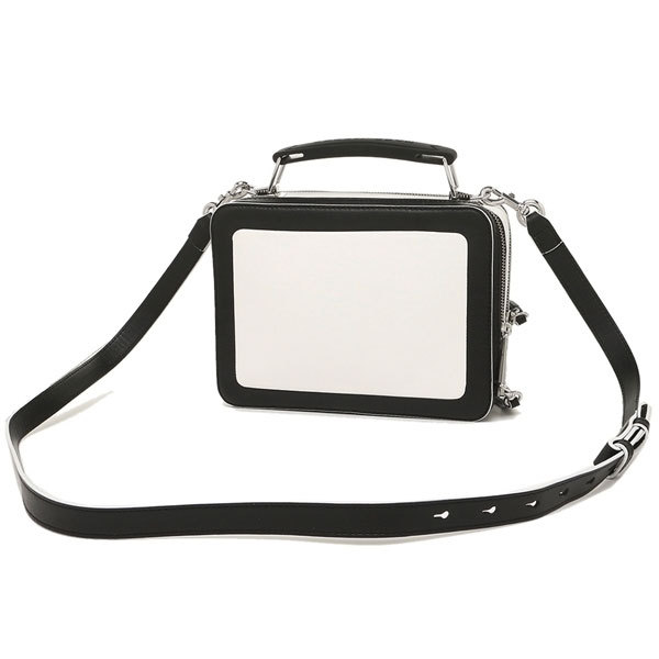 タイムセール中⟡.·MARC JACOBS ショルダーバッグ ブラック/ホワイト MARC JACOBS（マーク・ジェイコブス） 2WAY ショルダーバック THE BOX