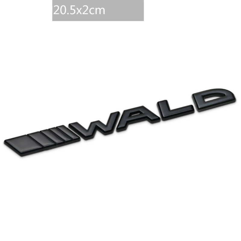 2個セット WALD Black Bison エンブレム マットブラック ベンツ AUDI BMW クラウン レクサス セルシオ ヴァルド ブラックバイソン｜guddodexiru｜02