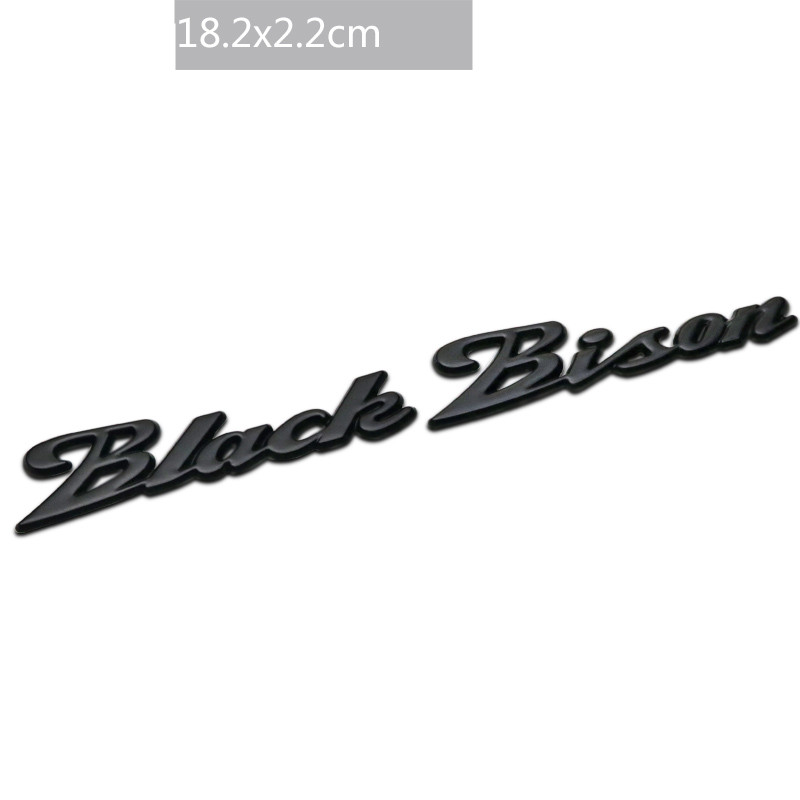 2個セット WALD Black Bison エンブレム マットブラック ベンツ AUDI BMW クラウン レクサス セルシオ ヴァルド ブラックバイソン｜guddodexiru｜05