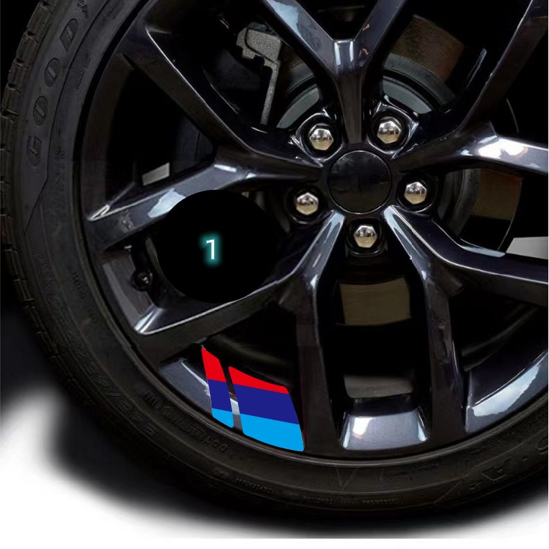 BMW ホイールリング 自動車用タイヤ 装飾 カーアクセサリー リム エンブレム ステッカー   M i4 M2 M3 M4 M5 M8 1 2 3 4 5 7シリーズ  X1 X2 X3｜guddodexiru｜02