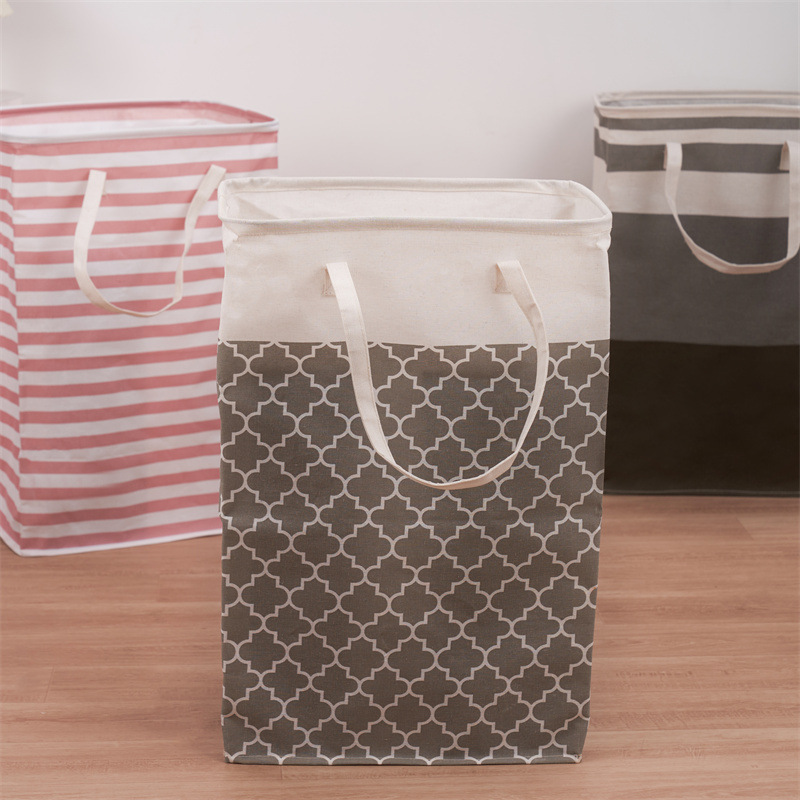 Panos パノス  ランドリーバッグ スクエア型 ランドリーバスケット ストレージバスケット ランドリーバッグ ランドリーボックス 折りたたみ 洗濯カゴ 持ち手付き 洗濯物入れ 大容量 収納ボックス 布 収納バスケット おしゃれ 北欧 おもちゃ収納 買い物かご