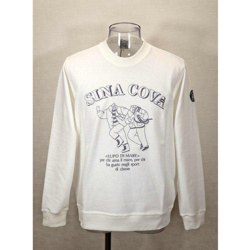 【新品未使用品　タグ付】シナコバ　丸首トレーナー　クルー　L 日本製　スウェット SINA COVA（シナコバ） ☆2025 春夏・新作・30%OFF・ シナコバ