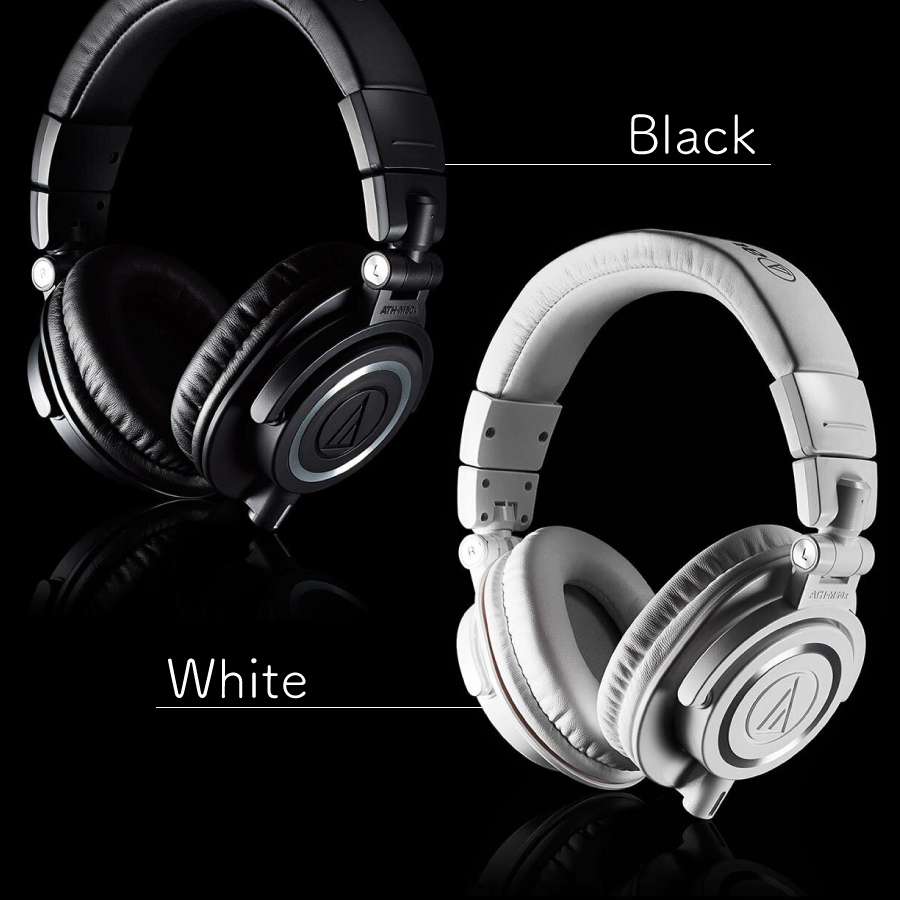 オーディオテクニカ ATH-M50x ホワイト 美品 ヘッドホン Audio Technica/ATH-M50x White