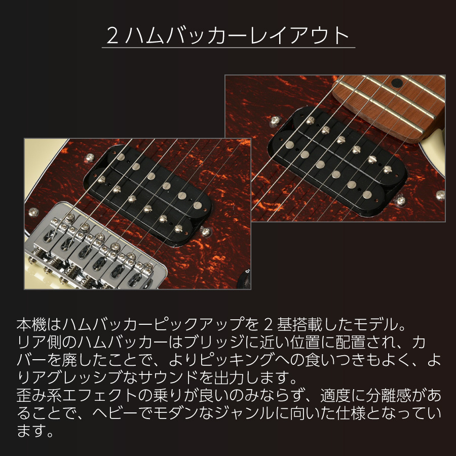 Bacchus Universe Series BJM-3-RSM/M -BLK- │ ブラック《エレキ