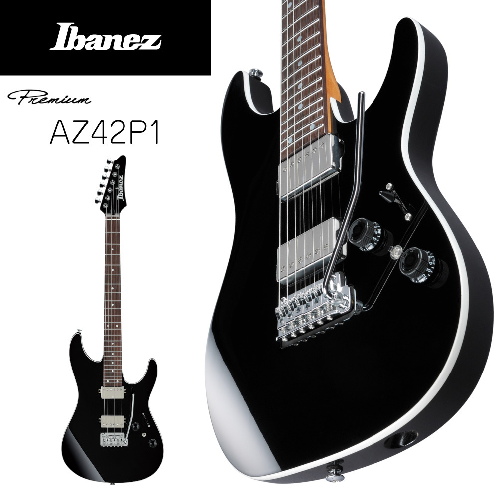 Ibanez AZ42P1 -BK (Black)-《エレキギター》 : ギター