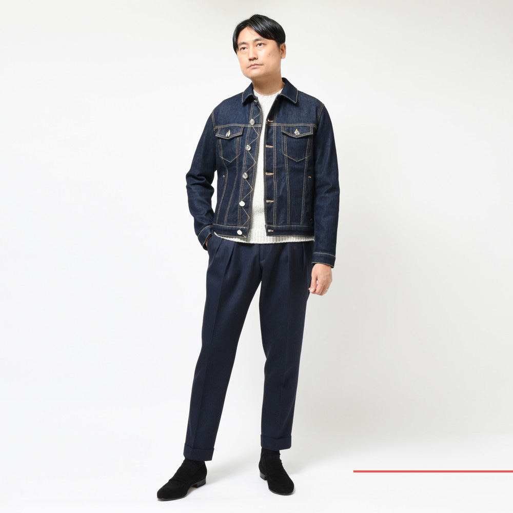 JACOB COHENヤコブコーエンヴィンテージ加工ラムレザーブルゾンジャケット 中古・古着通販】JACOB COHEN (ヤコブコーエン) レザージャケット