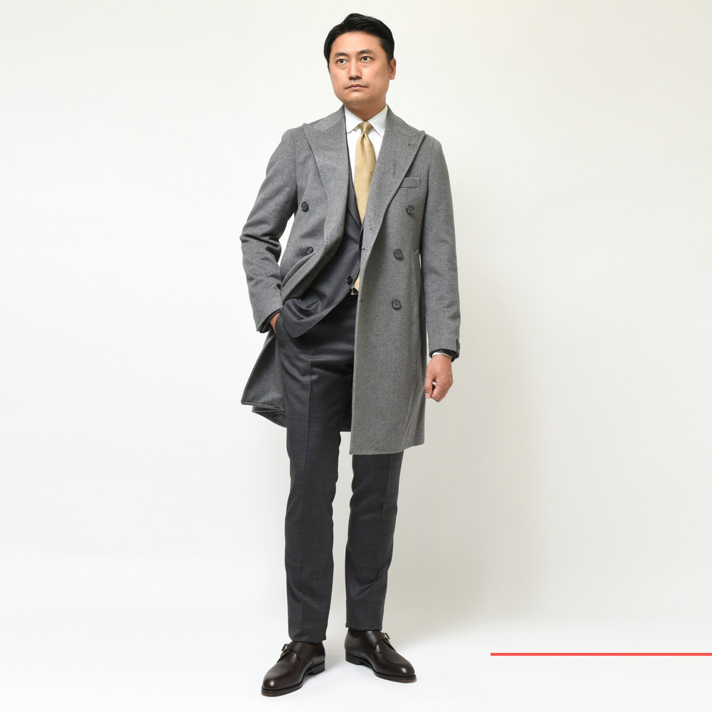 TAGLIATORE(タリアトーレ)カシミアフランネルダブルチェスター TAGLIATORE(タリアトーレ)カシミアフランネルダブルチェスター