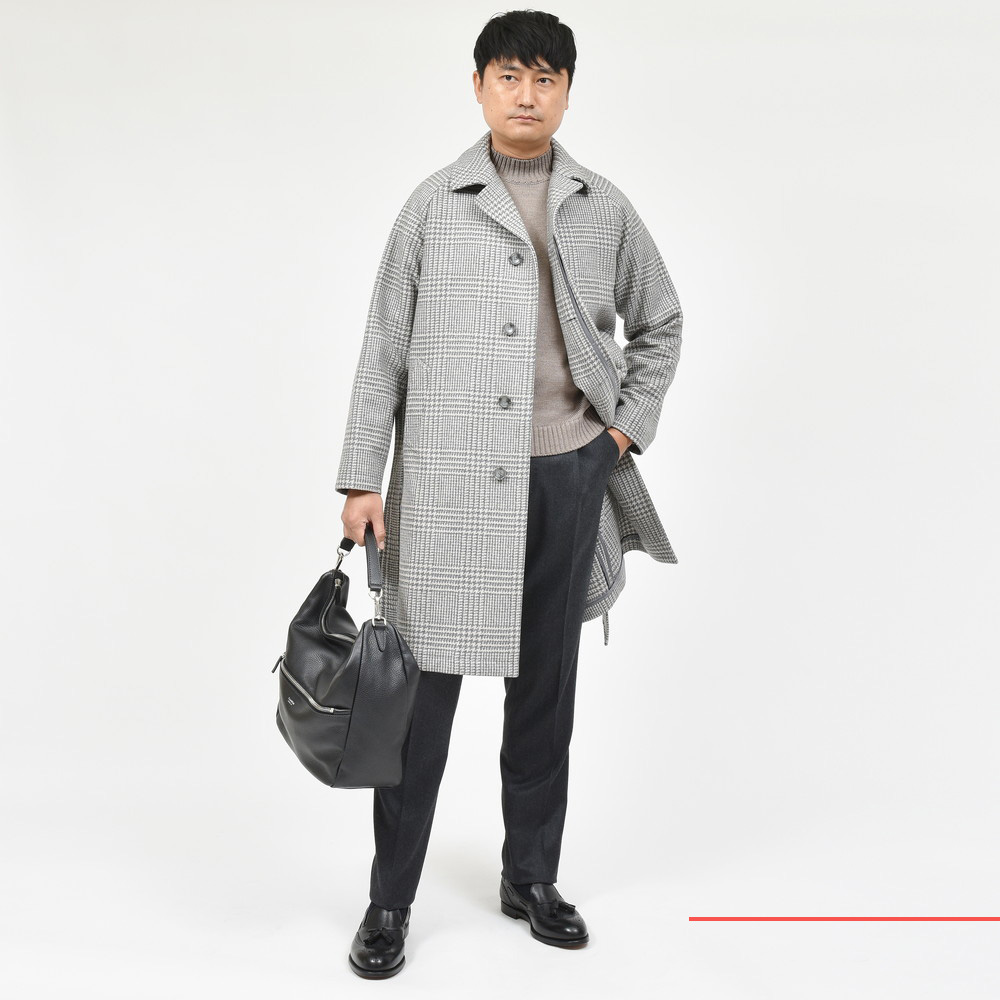 TAGLIATORE（タリアトーレ）SALOMONサロモン ウールナイロンツィード