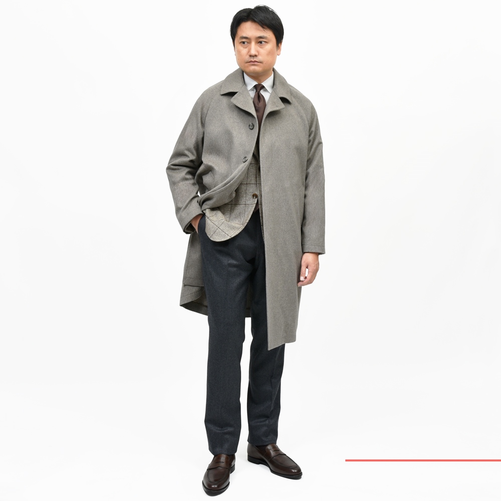 TAGLIATORE（タリアトーレ）SALOMONサロモン ウールカシミアフランネル 