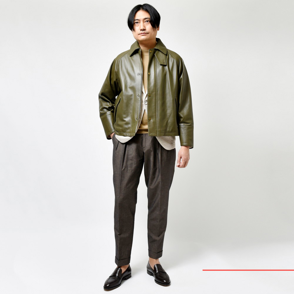 CINQUANTA/チンクアンタ 別注 LEATHER BZ レザーブルゾン