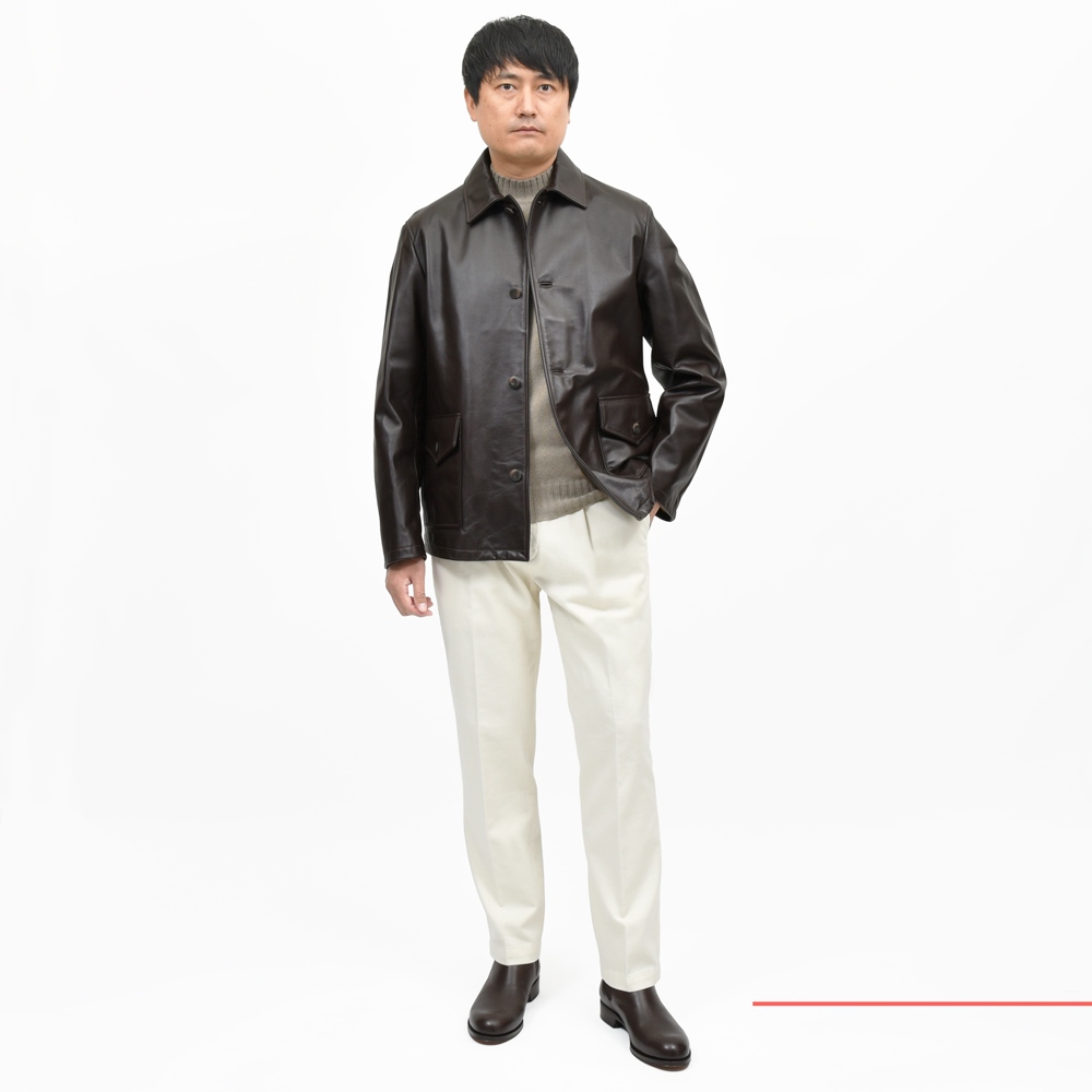 Cinquanta（チンクアンタ）ホースレザーカーコート R706 14252004146