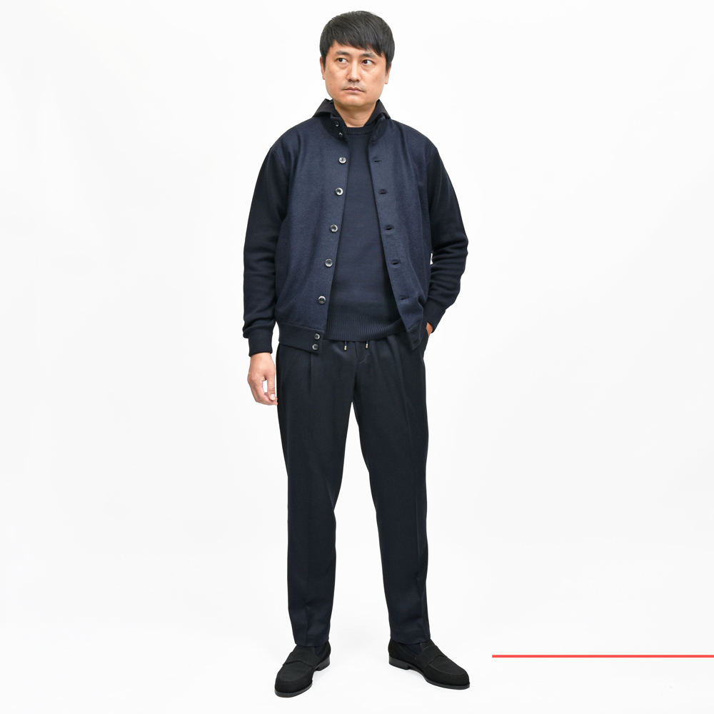 HERNO（ヘルノ）RESORTリゾート フェルテッドウール×コットンカシミア 