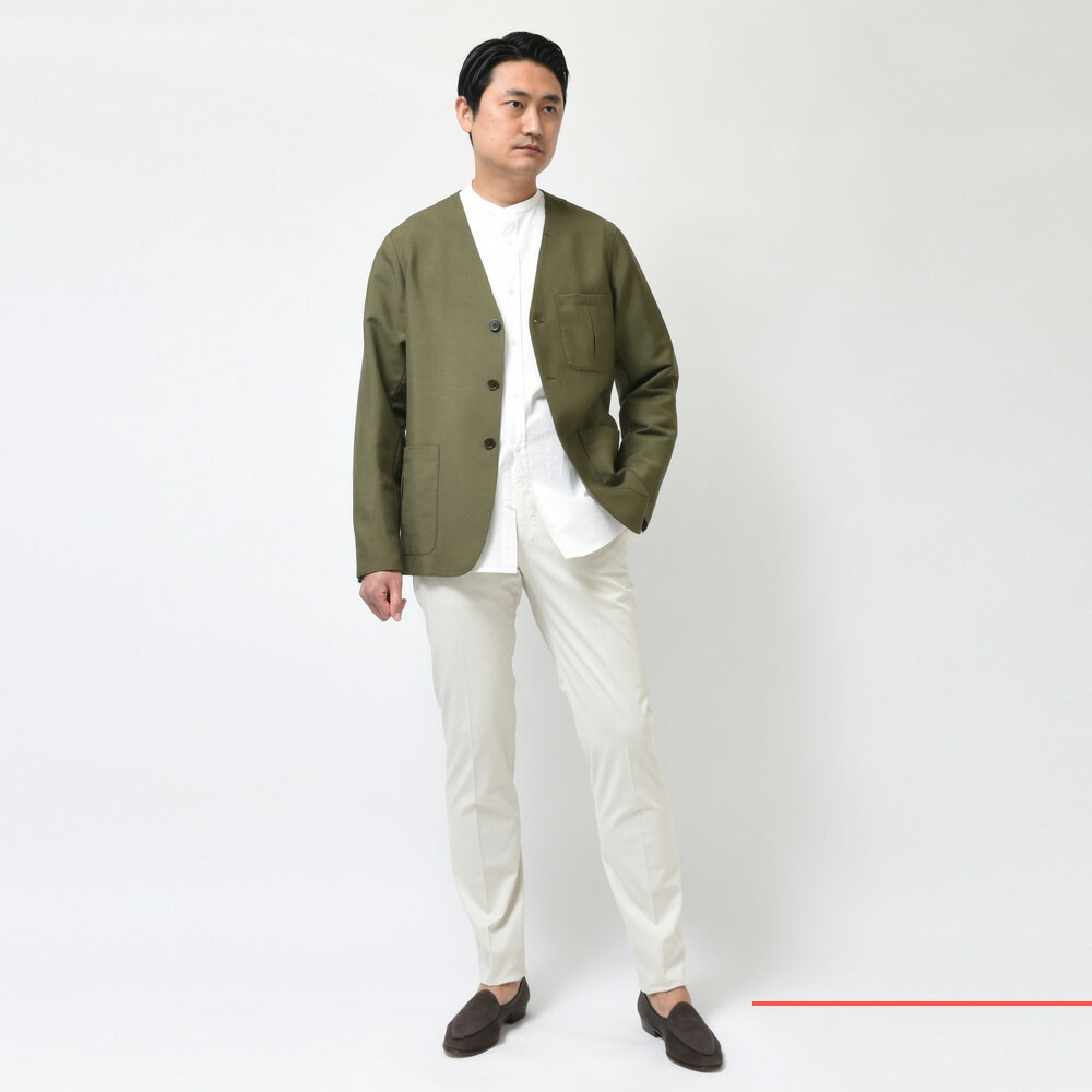 ORBIUM（オルビウム）CARDIGAN BLAZER モヘアウールポプリンソリッド