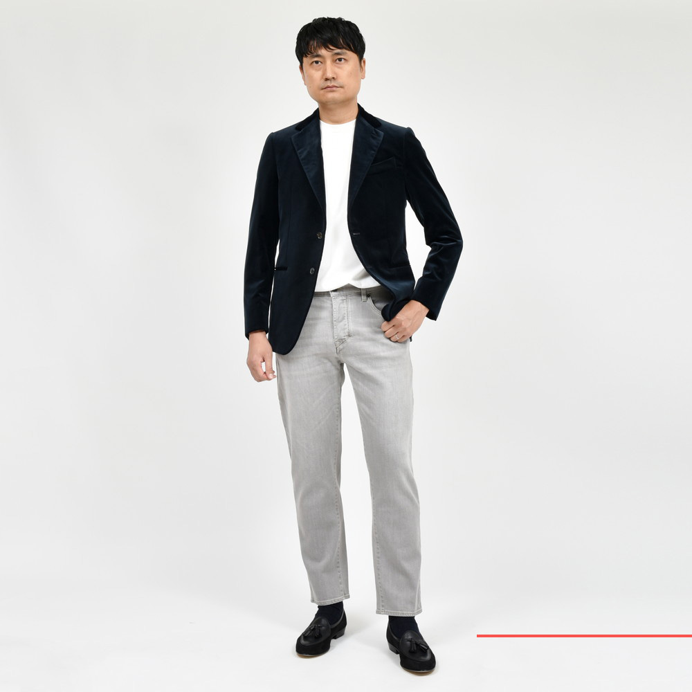 CARUSO（カルーゾ）NORMAノルマ コットンベルベット2Bジャケット 