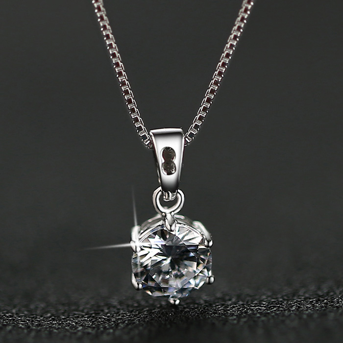 gulamu jewelry モアサナイト ネックレス 一粒ネックレス