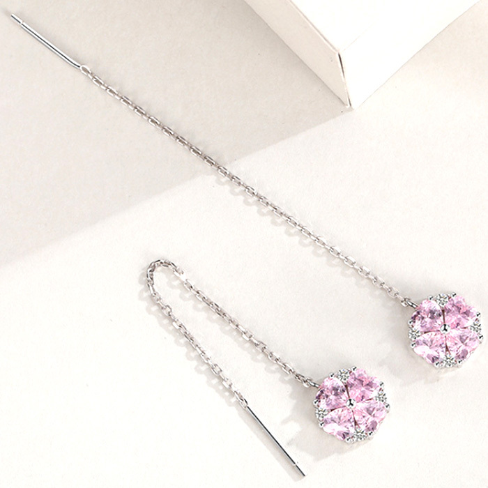 桜 ピアス さくら 桜ジュエリー アメリカンピアス チェーンピアス 花