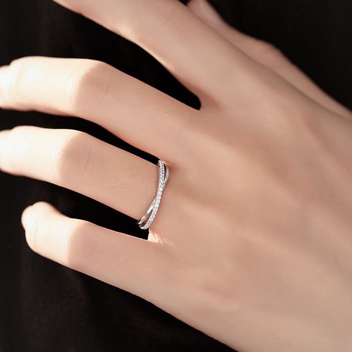 gulamu jewelry 指輪 レディース エタニティ クロスデザイン