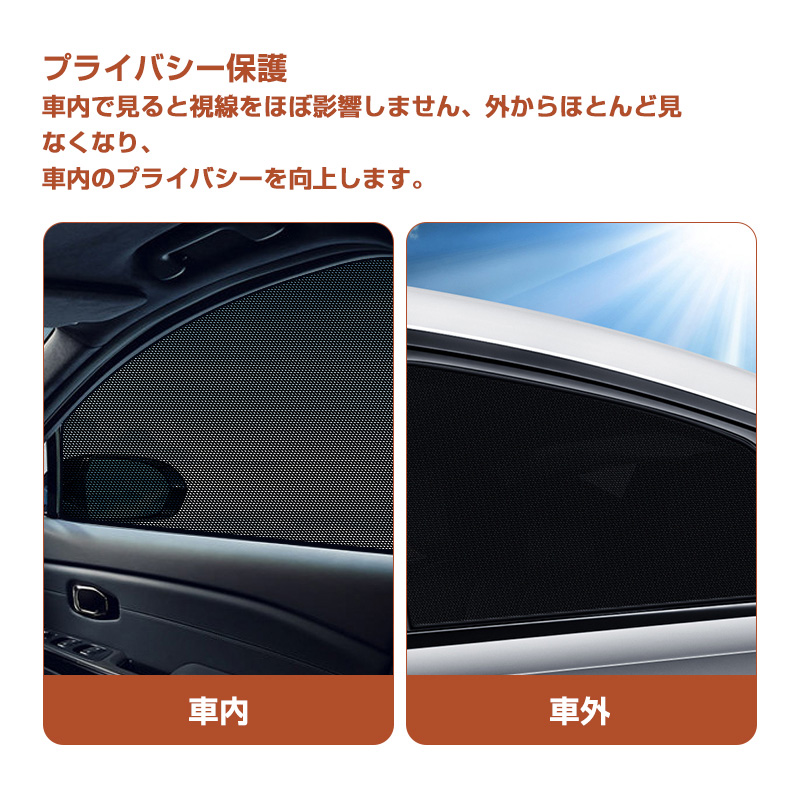 トヨタ 新型RAV4 メッシュカーテン シェード 日よけ 紫外線カット 遮光