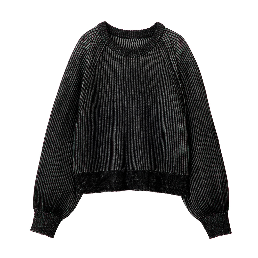 GUNZE（グンゼ） リブ編みニット セーター プルオーバー 秋 冬