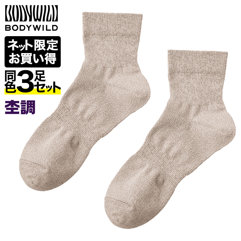 BODY WILD（ボディワイルド） グンゼ メンズ 靴下 ソックス 3足セット