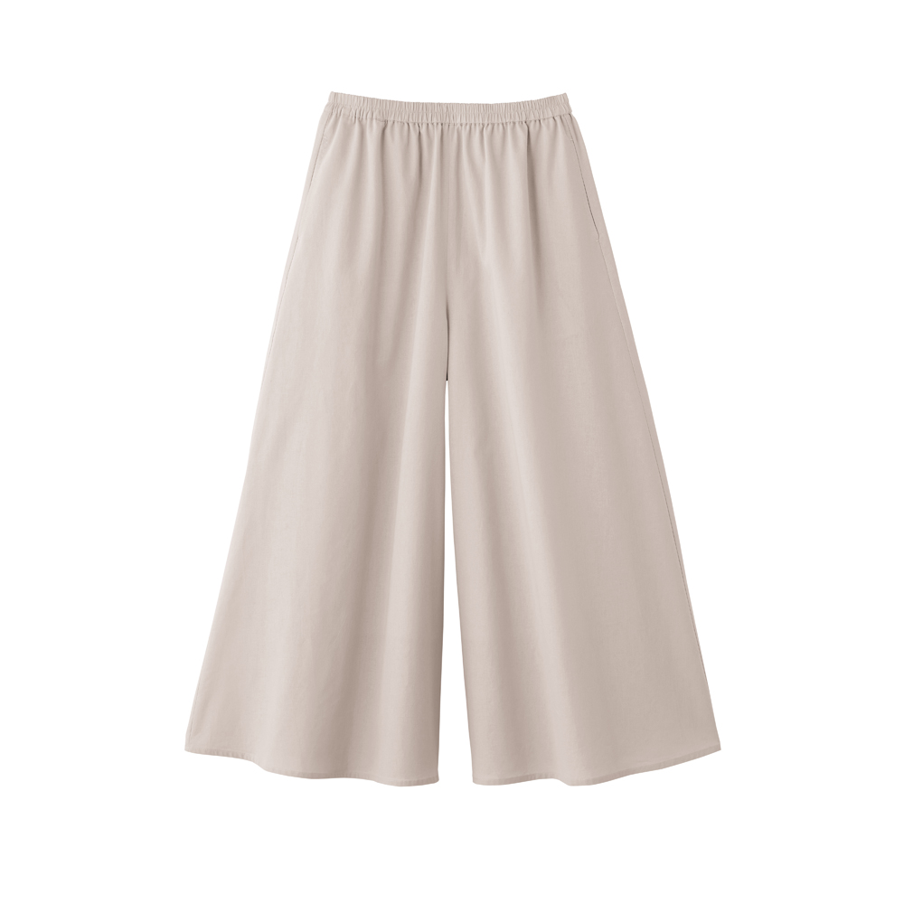 Tuche グンゼ ワイドパンツ レディース きれいめ 綿100％ コットン 40