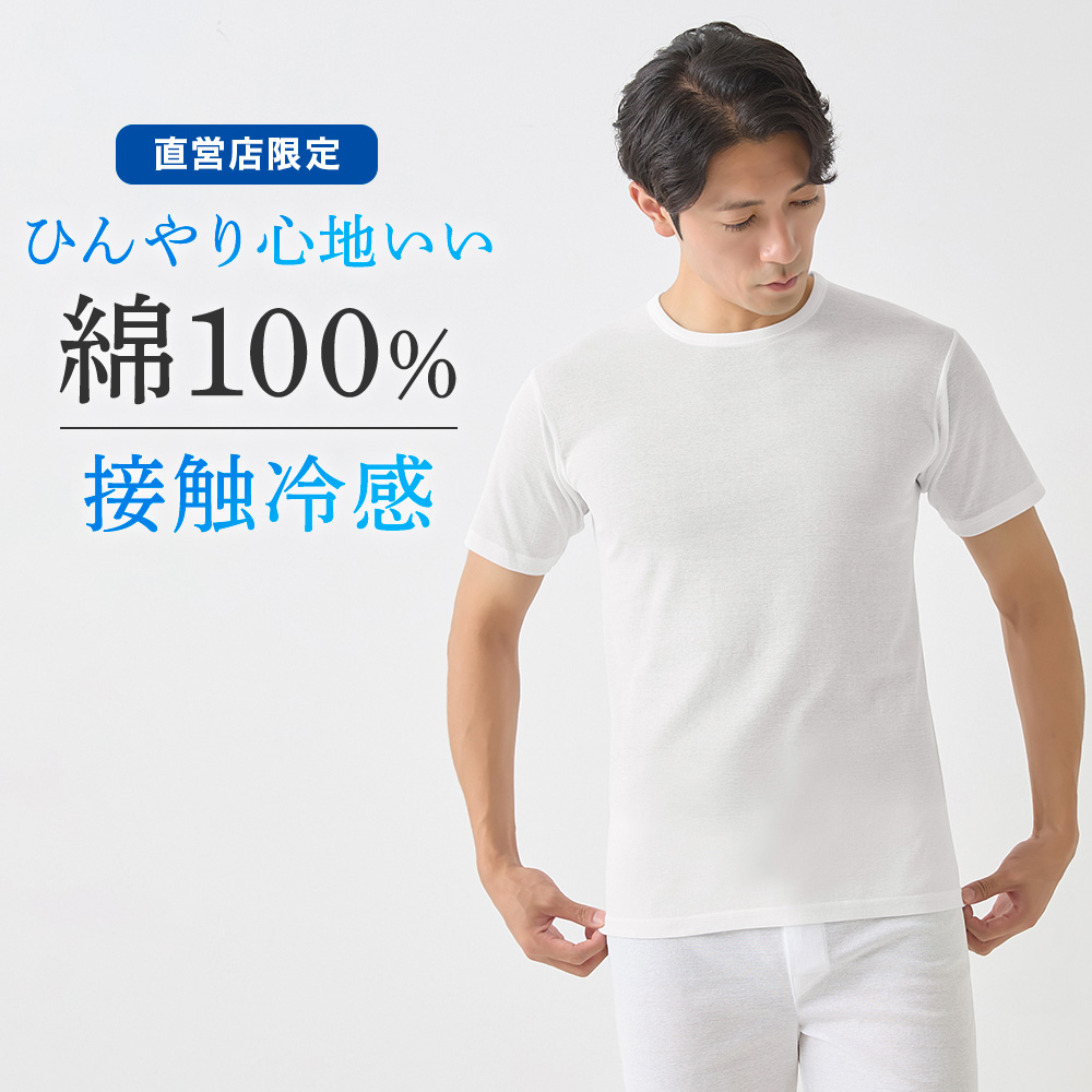 GUNZE（グンゼ） Tシャツ メンズ 日本製 綿100% クルーネック 春夏