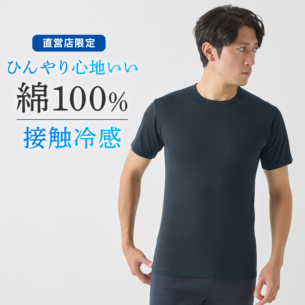 GUNZE（グンゼ） Tシャツ メンズ 日本製 綿100% クルーネック 春夏