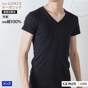 グンゼ インナー 半袖 メンズ 綿100% 肌着 Ｖネック Tシャツ the GUNZE BASIC...