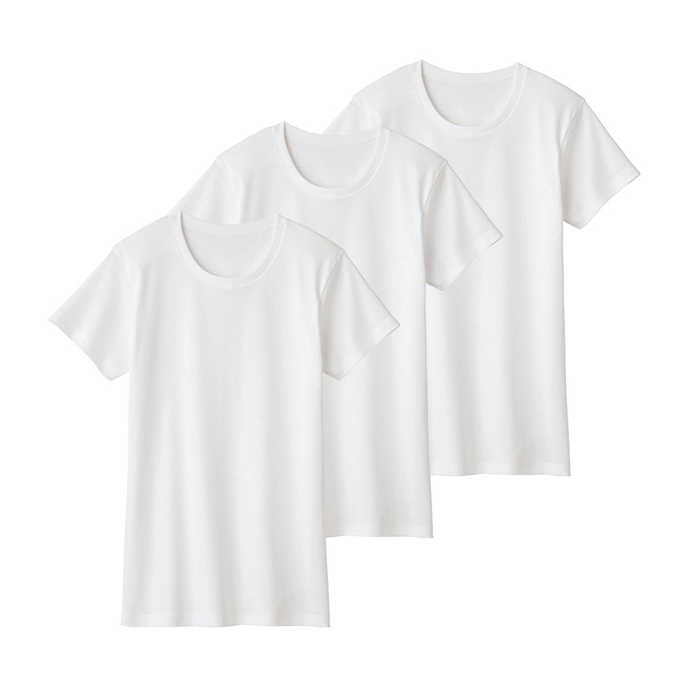 GUNZE グンゼ the 綿100％ クルーネックTシャツ 3枚組 メンズ