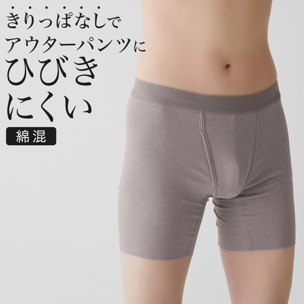YG グンゼ ボクサーパンツ 前開き メンズ ロング カットオフ