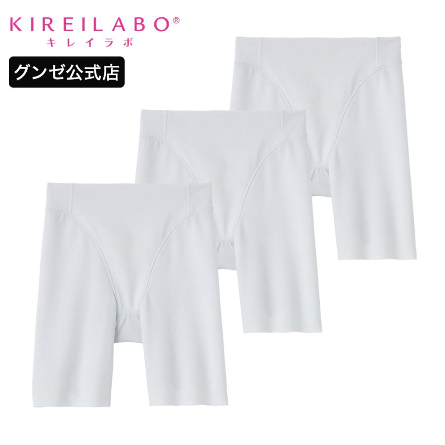 【送料無料】 グンゼ キレイラボ ロングガードル レディース 年間 3枚セット 補整下着 肌側綿100% ボトムス お腹メッシュ M-LL TG302SET TG3020H GUNZE3403