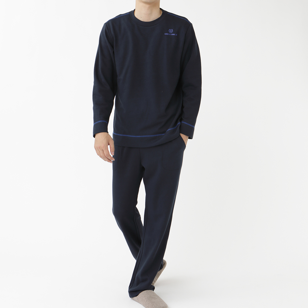 こちらは グンゼ パジャマ ルームウェア メンズ 秋冬 セットアップ 長袖 長パンツ 綿混 裏起毛 ポケット付き Gunze アドバンスレーベル M Ll As6021 グンゼpaypayモール店 通販 Paypayモール をかけてい
