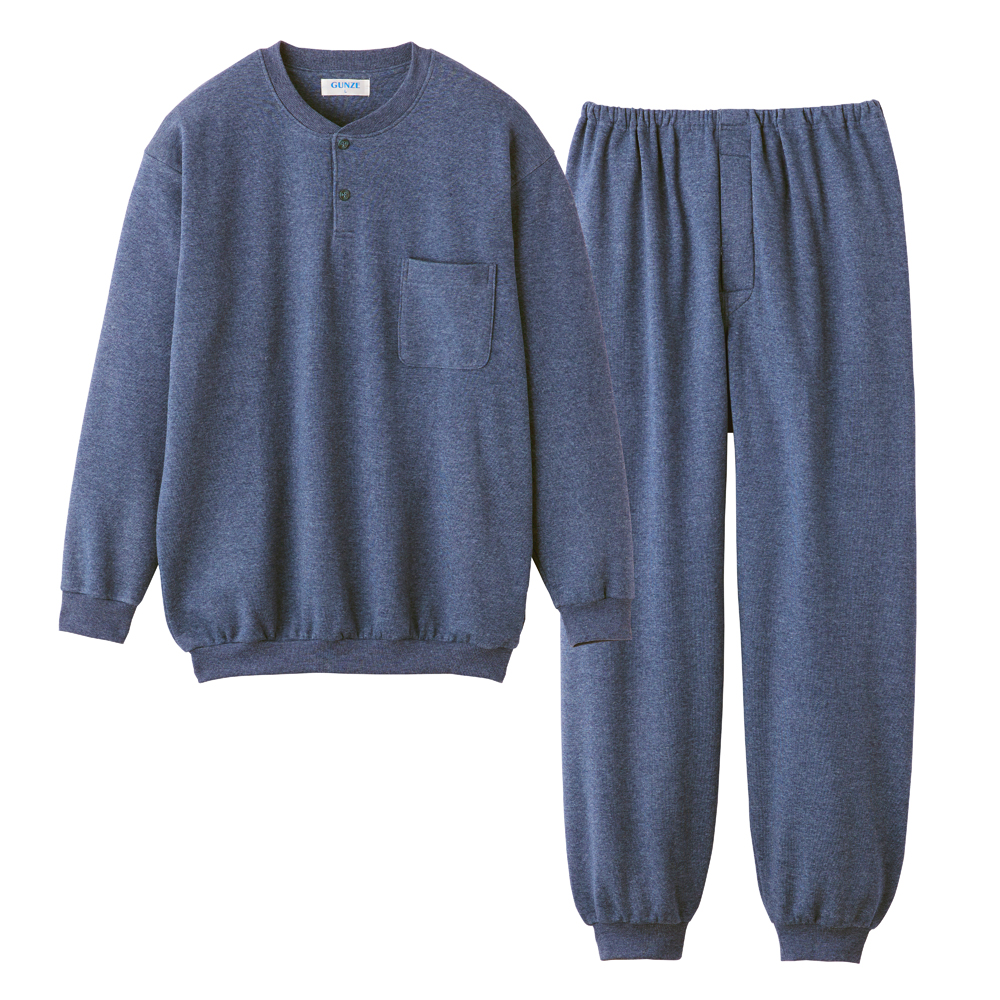 GUNZE（グンゼ） パジャマ メンズ くつろ着 ルームウェア パイル 裏
