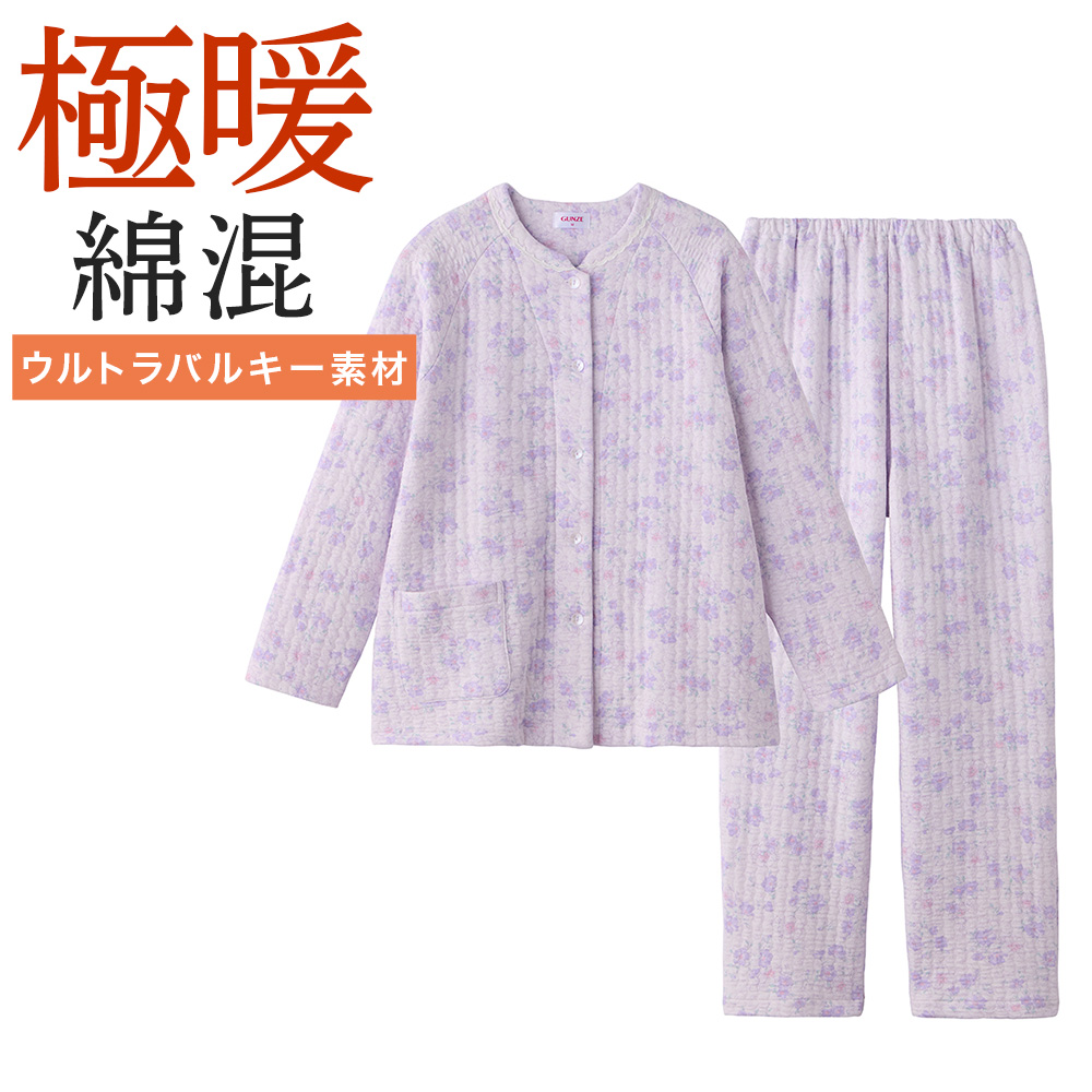 GUNZE（グンゼ） パジャマ レディース 綿 婦人 厚手 キルト 秋冬 GUNZE