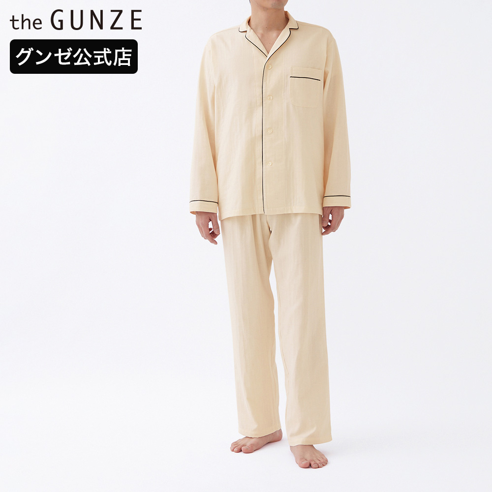 グンゼ GUNZE ザグンゼ  パジャマ ルームウェア メンズ 長袖長パンツ 綿100％ 紳士 オーガニックコットン 日本製 ORGANIC｜gunze｜02