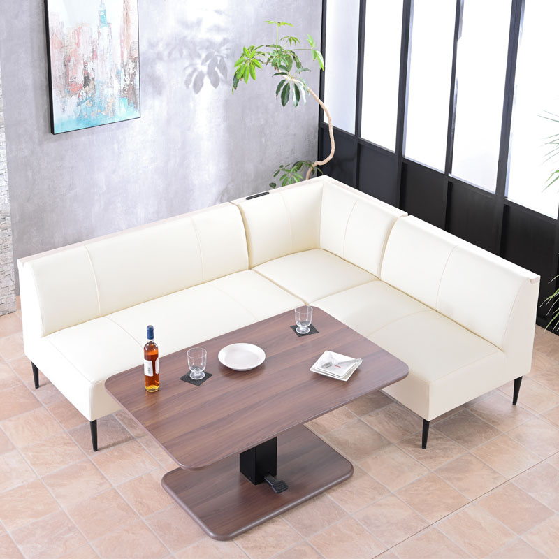 リビングダイニング 無段階昇降テーブル ソファセット 食卓対応 | ブランド登録なし | 02