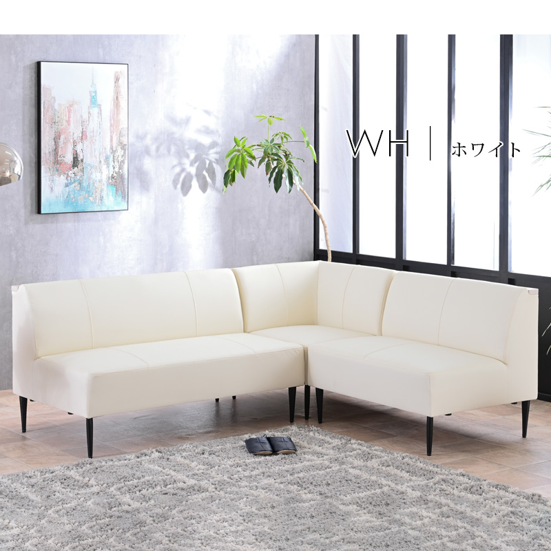 コーナーソファ L字ソファ LDソファ 左コーナー 右コーナー モダン シンプル 合皮 傷に強い 撥水 ブラック ホワイト USBポート付き コンセント付き 玄関渡し | ブランド登録なし | 02