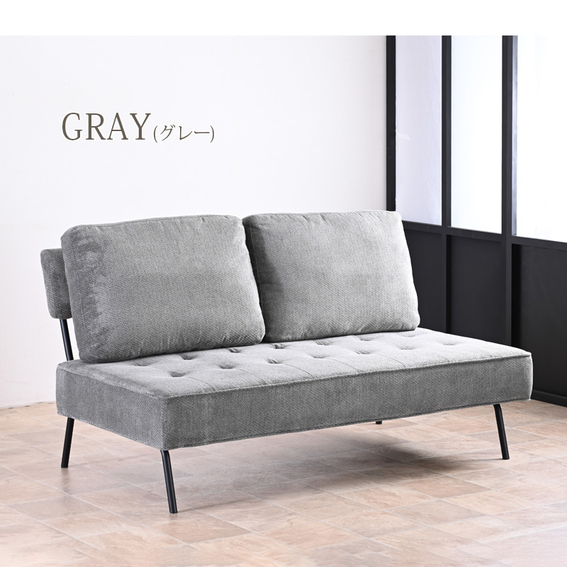 ソファ ソファー 2人掛け 2.5人 おしゃれ 背もたれ付き ベンチ ベンチチェア チェア コンパクト 脚付き クッション モダン 2人用 2.5人用 st19-7w 【玄関渡し】 | ブランド登録なし | 01