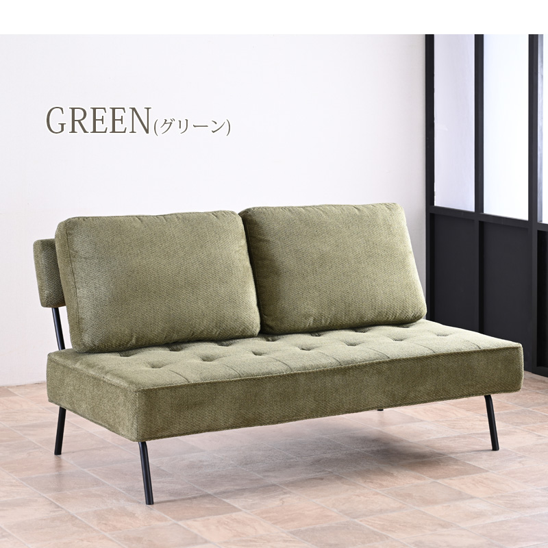ソファ ソファー 2人掛け 2.5人 おしゃれ 背もたれ付き ベンチ ベンチチェア チェア コンパクト 脚付き クッション モダン 2人用 2.5人用 st19-7w 【玄関渡し】 | ブランド登録なし | 02